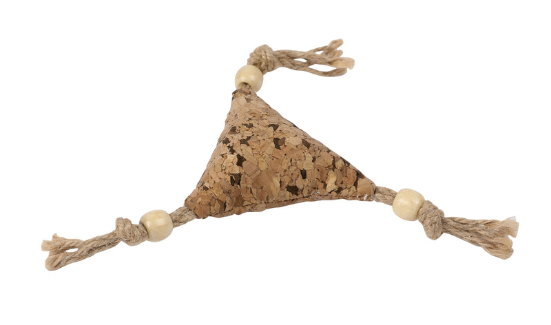 Wouapy kattelegetøj med kork - Triangel med reb