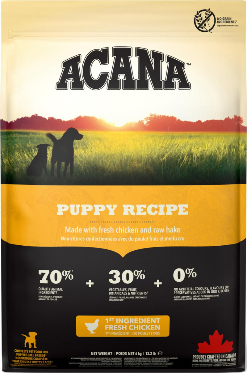 Acana Puppy & junior Recipé