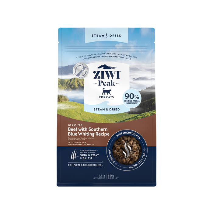 ZiwiPeak Steam & Dried Cat Beef Pouch