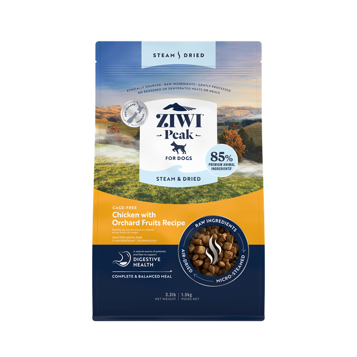 ZiwiPeak Steam & Dried Dog Chicken Pouch