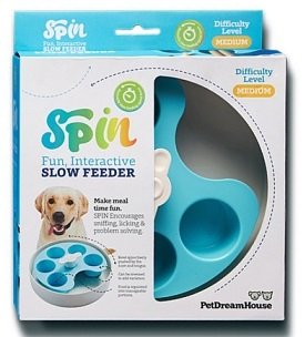 Paw Spin Aktiverings-slowfeeder blå