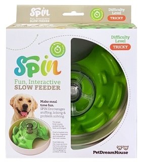 Paw Spin Aktiverings-slowfeeder grøn