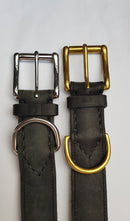 Timely Læderhalsbånd sort